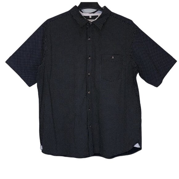 Men Black | White Polka Dot Shirt XL - Picture 1 of 5